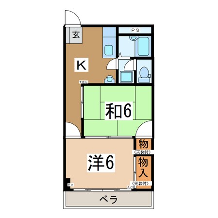 Ｋフルネスの物件間取画像